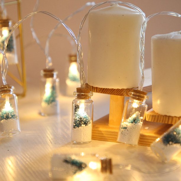 Christmas Wishing Bottle String Lights