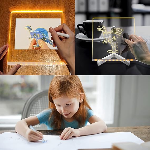 3D Acrylic Writing Board with 13 Pen