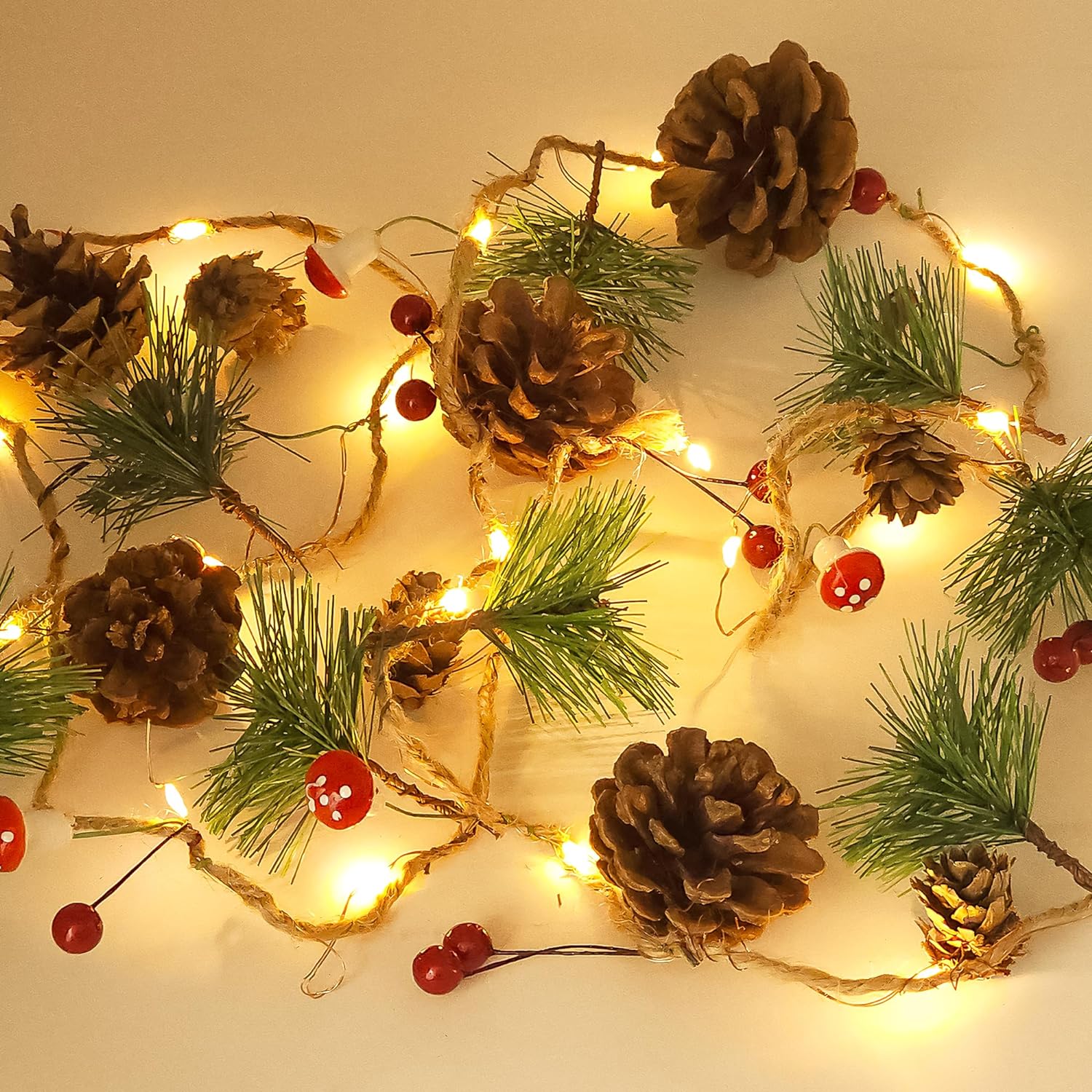 Christmas PineCones String Lights