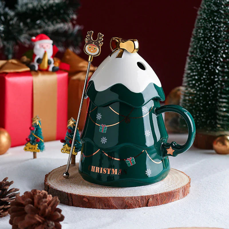 Christmas Coffee Bow Mug