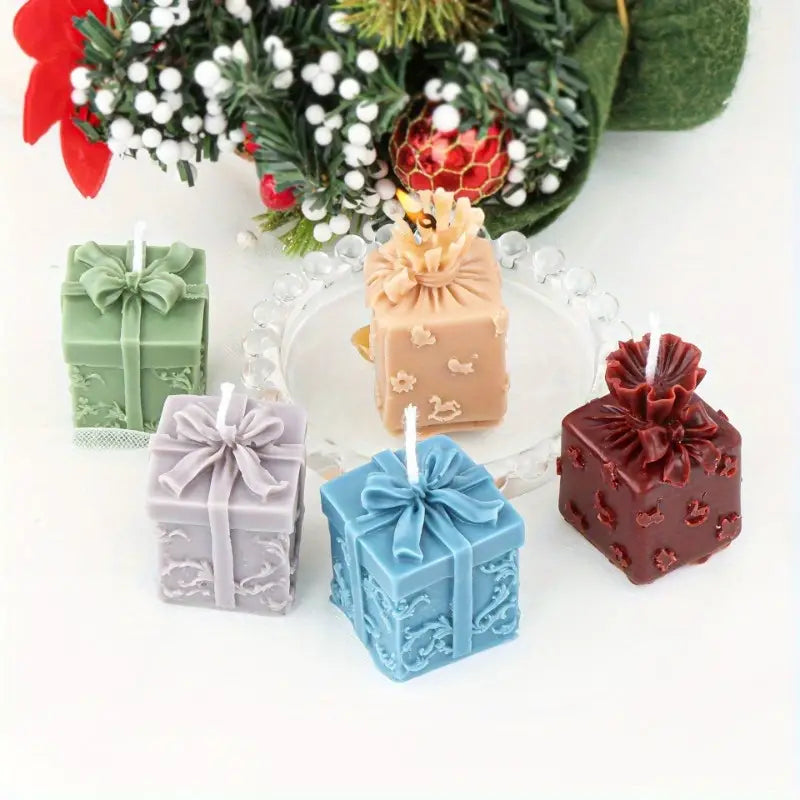 Christmas Gift Box Candle -Pack of 6