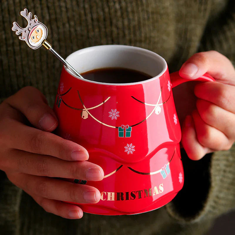 Christmas Coffee Bow Mug