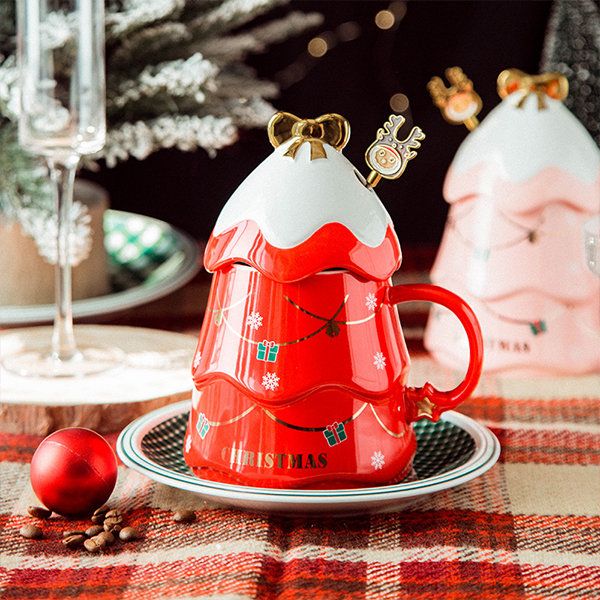 Christmas Coffee Bow Mug