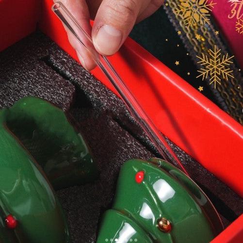 Christmas Tree Mug With Straw