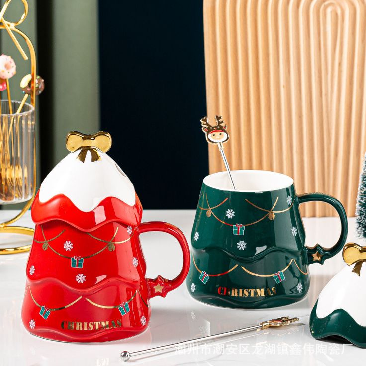 Christmas Coffee Bow Mug