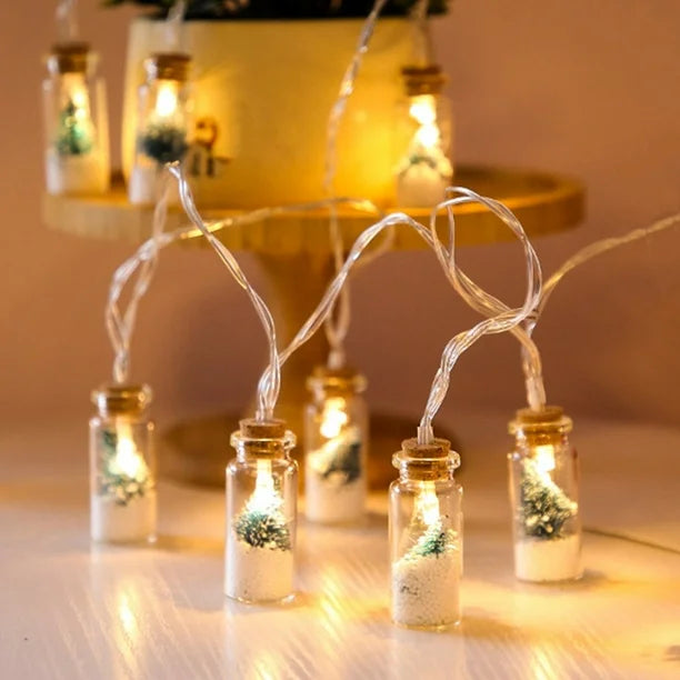 Christmas Wishing Bottle String Lights