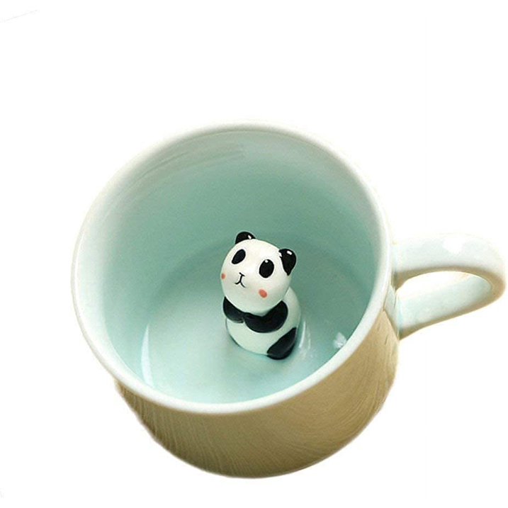 Cute 3D Panda Inside Coffee & Tea  Mug For Tea and Coffee Lovers, Cute Cartoon Animal Mug