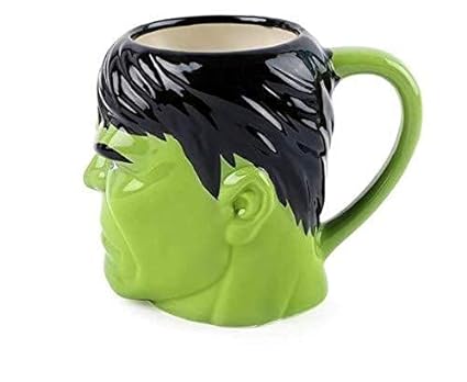 3D Hulk Ceramic Coffee Mug, The Hulk Super Hero Green Mug, Avenger Ceramic Mug, Birthday Gift Mug 450 ml