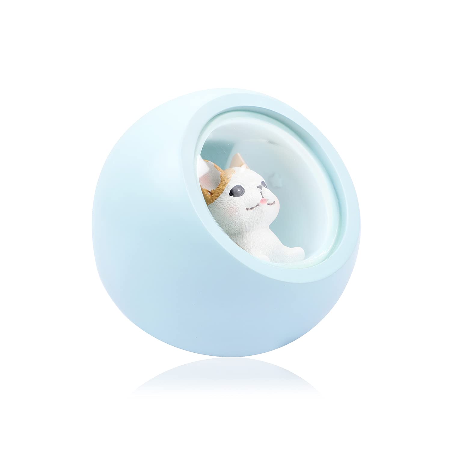 Cute Puppy house Night Light  Lamp Animal LED Lamp for Children Home Decor, Office, Car, Bedroom Mini Puppy Night Light (Blue)