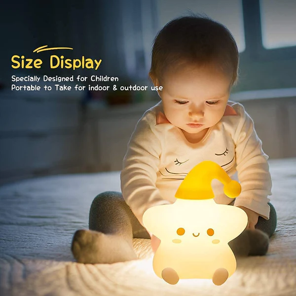 Creative Star Night Light Cartoon Soft Lamp Children Bedroom Bedside Night Light Cute Child Graduation Gifts Home Decoration