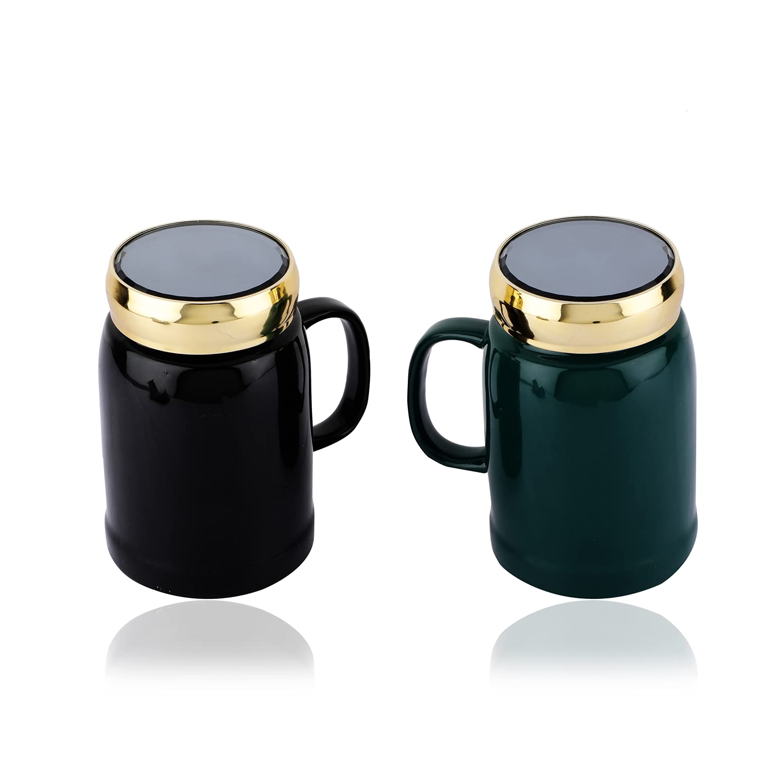 King & Queen couples Coffee Mug Ceramic Coffee and Tea Mug (400 ml) (multi-colours)