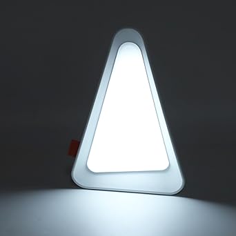 Gravity Flip Lamp，3 Level Dimmable : Reading Light, Night Light, USB Rechargeable Light Triangle Shape Cordless Desk Light for Living Room, Bedroom, Outdoor, Study table lamp.