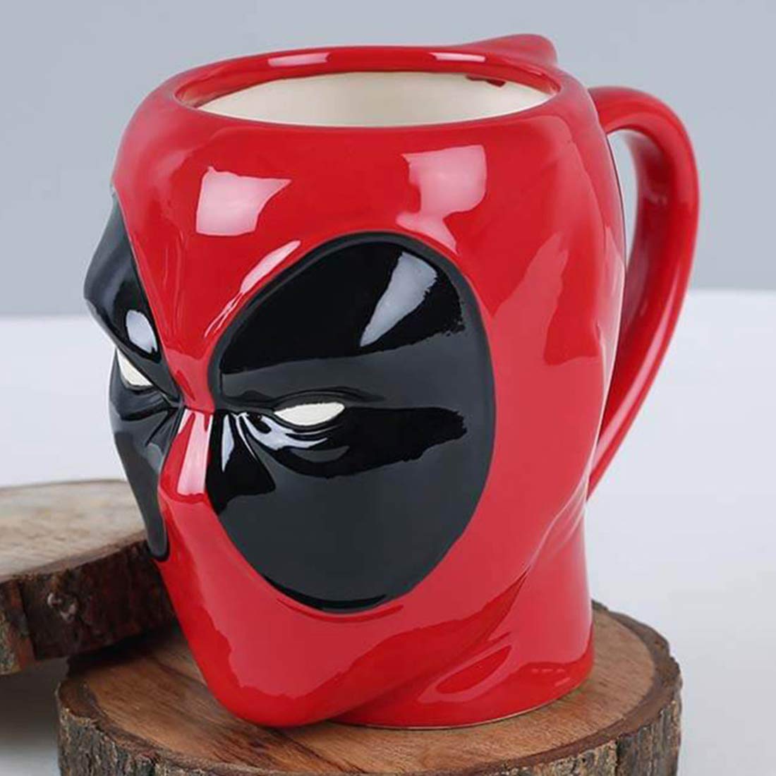 3D Ceramic Birthday Gift Item Dead Pool Mug with Keychain Coffee Mug Tea Cup 400 ml