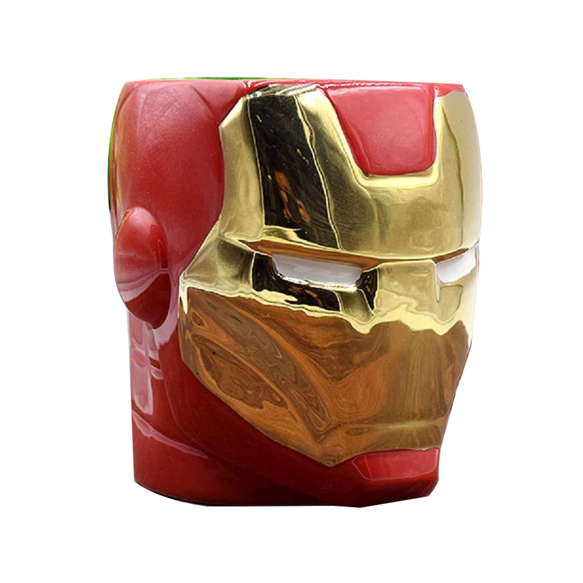 Coffee Tea Mug, Birthday Gift for Girls and Boys, Ceramic Coffee Mug, Iron Man Coffee Mug (Red & Silver, 500 ml)