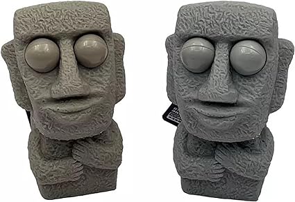 Featuring a Simulation Design, are Ideal Stress Relief and Anxiety Sensory  Eye Popping Rock Man Toy for Anxiety Stress Relief Lovers.