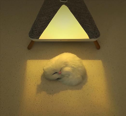 Cute Cat House in Tent Shape Lamp Night Light with Wireless Bluetooth Speaker for Bedroom, Home,  office, Party, Room décor,  Valentine,  Birthday Gifts etc.