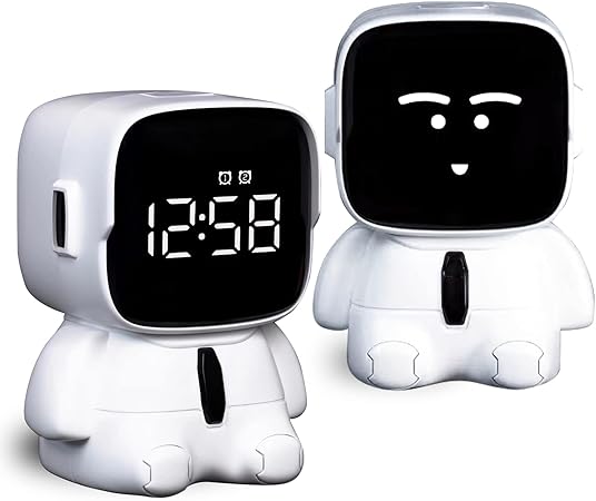 Astronaut Cute Emotions Digital Alarm Clock, Kids LED Electronic Clock Snooze Mode, Loud Volume, 8 Levels of Volume Adjustment, Many Types of Ringtones With Countdown Timer Clock For Children Birthday Present, Home Decor, Return Gifts.