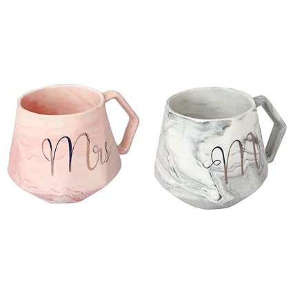 Mr. and Mrs. Ceramic Coffee Mugs Set of 2 , Coffee Mug, Birthday Gift, Couple Gifts, Anniversary Gift for Couple Special, Wedding Gift for Couples, etc.