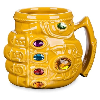 Ceramic 3D Thanos Diamond Coffee Mug Gift for Boys and Girls, 450ml Capacity.