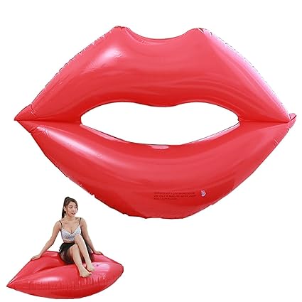 Lip Pool Floaties | Water Lounger Lip Shaped Inflatable Rest Float,Adult Lips Pool Floats Multipurpose Fun Smooth and Durable for Water Sports Beach