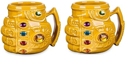 Ceramic 3D Thanos Diamond Coffee Mug Gift for Boys and Girls, 450ml Capacity.