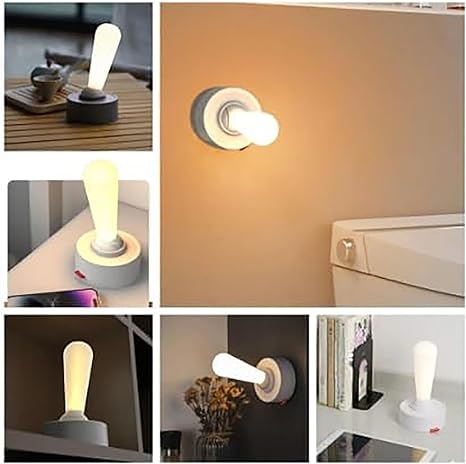 Portable Joystick Control Night Light, USB Rechargeable Led Light, Lever Wall Night Light Dimmable Night Light  For Office & Home Decor Adjustable Brightness Night light lamp