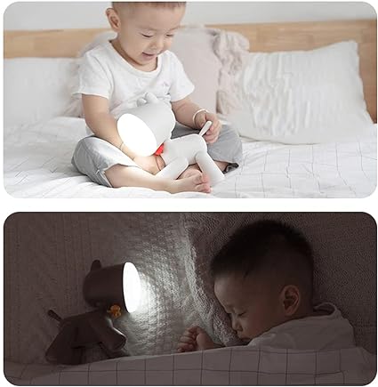 Animal LED Night Light Cute Puppy Shape Lamp USB Charging port Adjustable Brightness & Children's Eye Care Night light, for Living Room Bedroom, Dining Room Energy Saving Bedside Lamp With Tail Switch