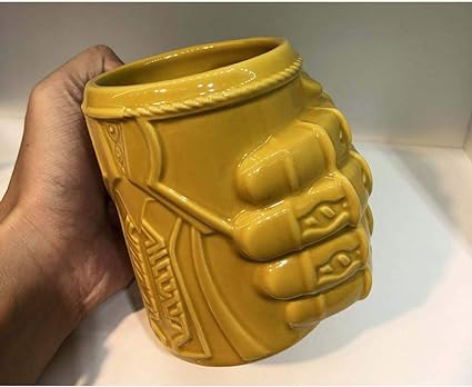 Ceramic 3D Thanos Diamond Coffee Mug Gift for Boys and Girls, 450ml Capacity.