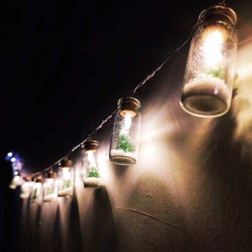 Christmas Wishing Bottle String Lights