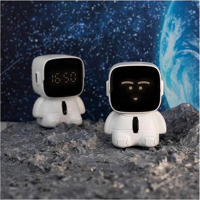 Astronaut Cute Emotions Digital Alarm Clock, Kids LED Electronic Clock Snooze Mode, Loud Volume, 8 Levels of Volume Adjustment, Many Types of Ringtones With Countdown Timer Clock For Children Birthday Present, Home Decor, Return Gifts.