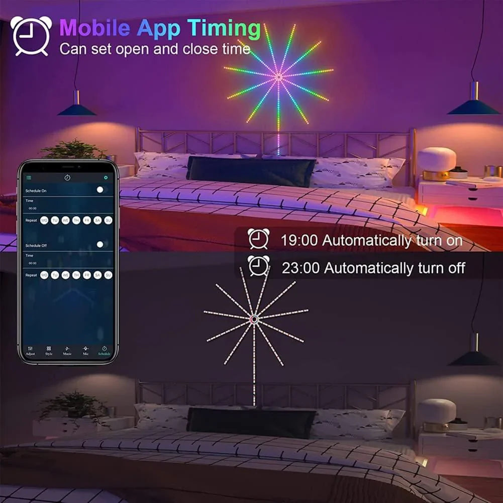 Smart Firework Lights with Remote/APP Control