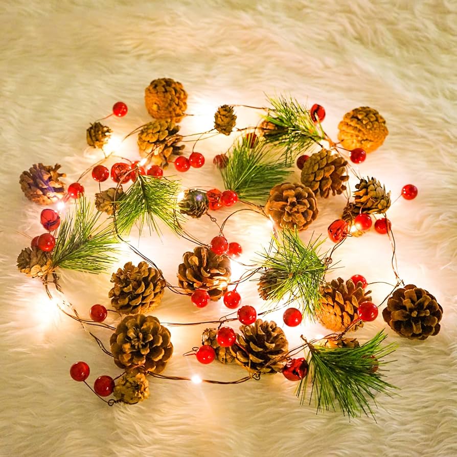 Christmas PineCones String Lights