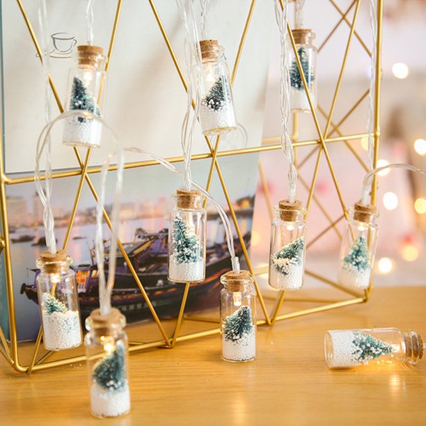 Christmas Wishing Bottle String Lights