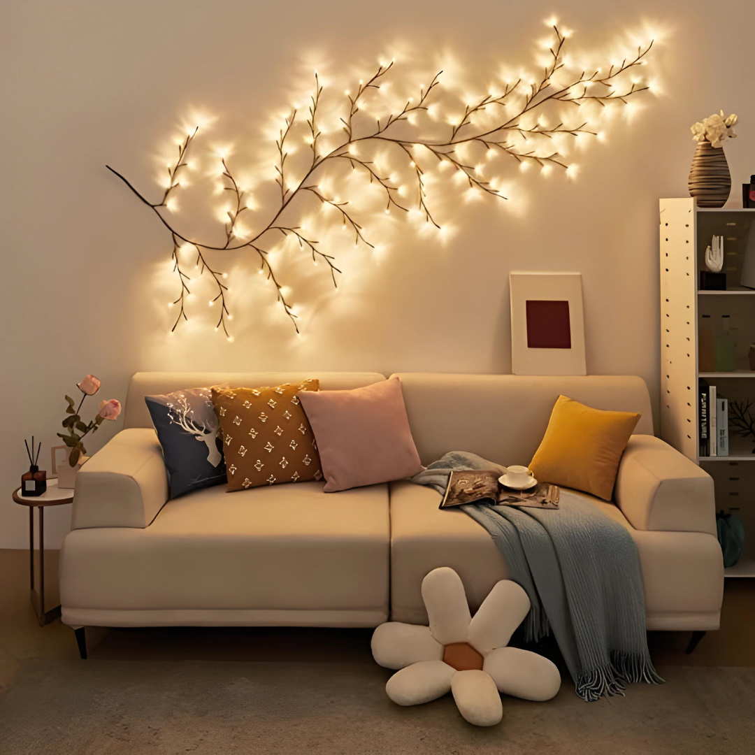 tree branch light for home decor , wall decor for living room , bed room , strip led light , fairy lights 