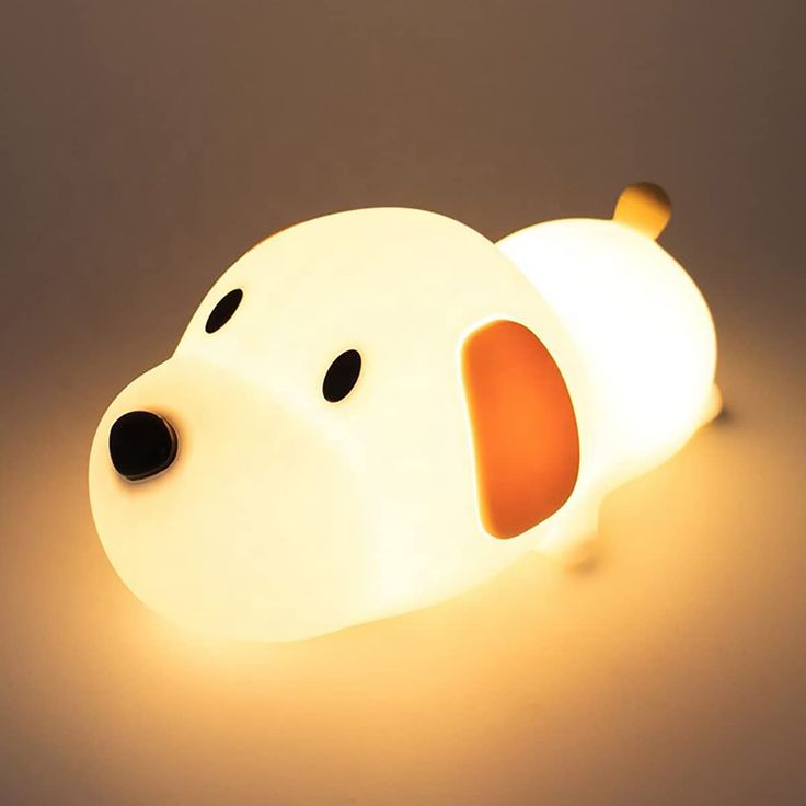 Cute Silicone LED Night Light Lamps USB Rechargeable Mood Lamps Cute Nightlights Bedroom Lamp