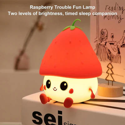 Cute Silicone LED Night Light Lamps USB Rechargeable Mood Lamps Cute Nightlights Bedroom Lamp