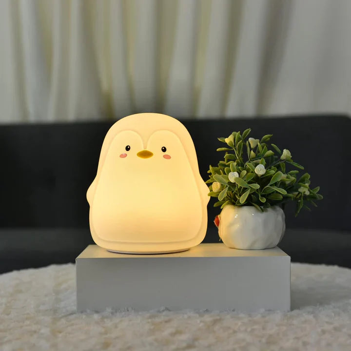 Cute Silicone LED Night Light Lamps USB Rechargeable Mood Lamps Cute Nightlights Bedroom Lamp