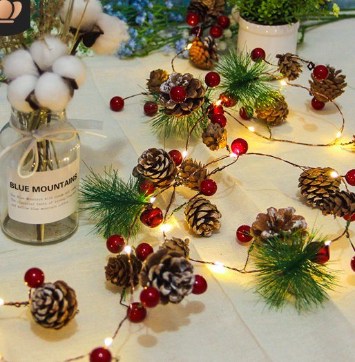 Christmas PineCones String Lights