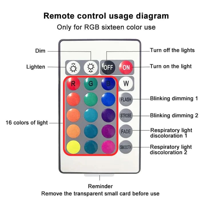 Dynamic Rotating Water Ripple Night Light, Color Changing Crystal Lamp with Remote