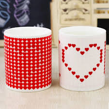 I Love U Colour Changing Mug Valentines Day Gift Regular Red Hearts for Husband/Wife/Boyfriend/Girlfriend & for Your Loved Ones On Special Day Printed On Ceramic Coffee Mug & Tea Cup.