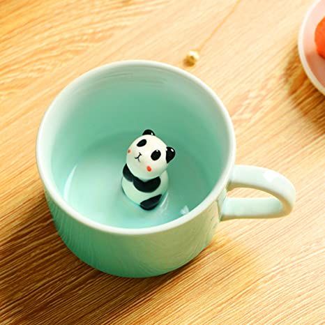 Cute 3D Panda Inside Coffee & Tea  Mug For Tea and Coffee Lovers, Cute Cartoon Animal Mug