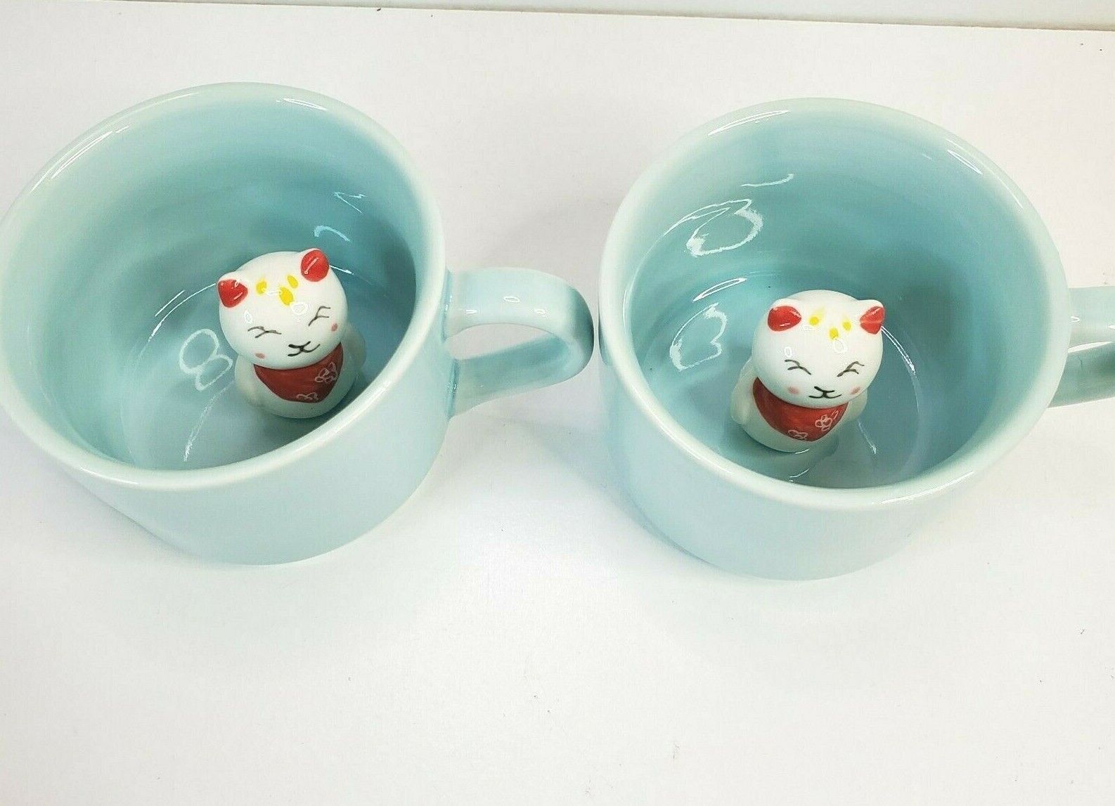 Ceramic Cup Cute Animals Kitty Inside Mug Coffee Tea Milk 3D Cartoon Mug Kitten