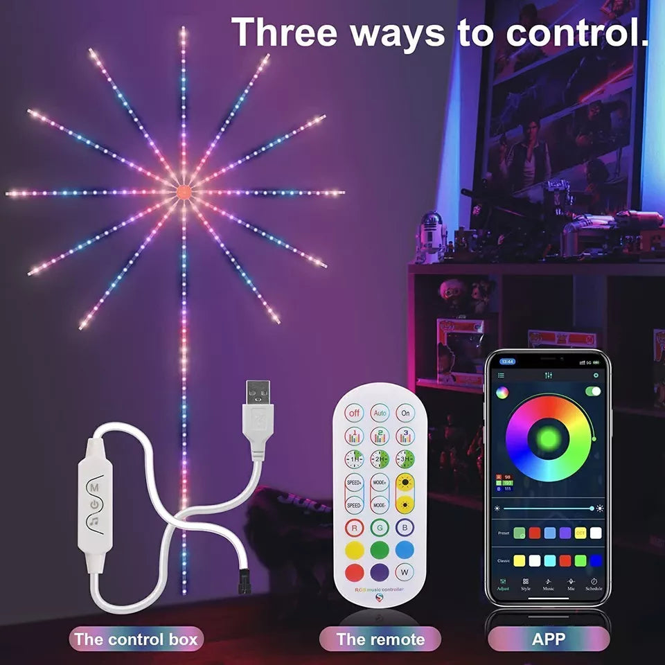 Smart Firework Lights with Remote/APP Control