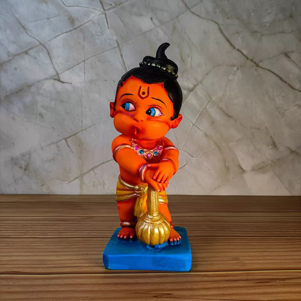 Handcrafted Baby Bal Hanuman ji Bajrangbali Idol for Home Decor